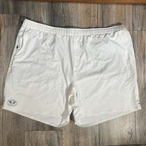 Peter Millar Lawn & Tennis Performance Shorts - White XXL (MS23EB300C) NWOT